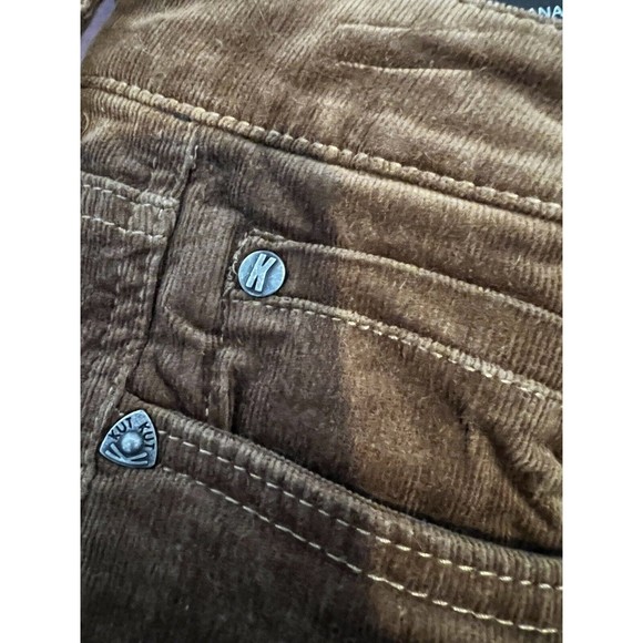KUT From The Kloth Corduroy Pants Diana Skinny Size 8 Brown GUC - Picture 4 of 12